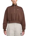 Nike Sportswear Women's Phoenix Fleece Quarter-zip Cropped Sweatshirt