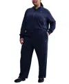Nike Sportswear Women's Plus Size Mid-rise French Terry Sweatpants In Blue
