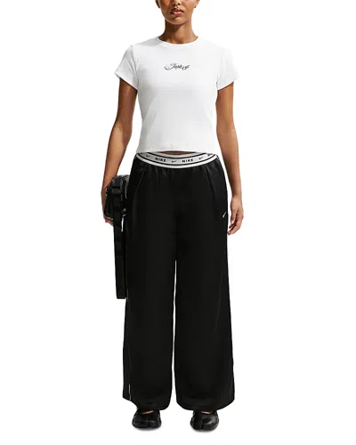 Nike Sportswear Women's Ribbed Cropped Tee In White