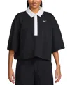 Nike Sportswear Oversize Polo In Black