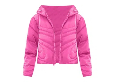 Pre-owned Nike Sportswear Women's Swoosh Series Thermafit Oversized Puffer Jacket In Pink Spell
