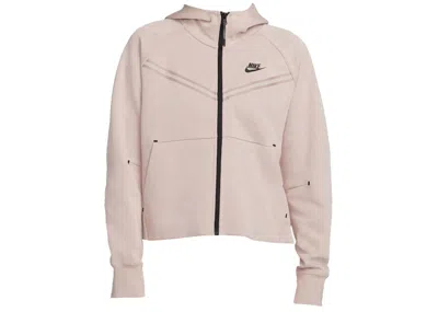 Pre-owned Nike Sportswear Women's Tech Fleece Fullzip Hoodie In Diffused Taupe/black