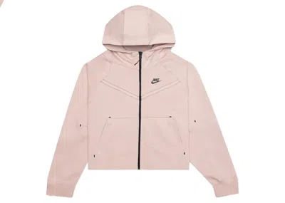 Pre-owned Nike Sportswear Women's Tech Fleece Fullzip Hoodie In Pink Oxford/black
