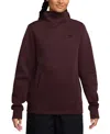 Nike Sportswear Women's Tech Fleece Pullover Hoodie In Burgundy