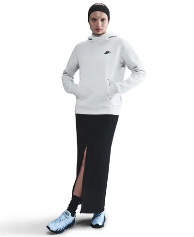 Nike Sportswear Women's Tech Fleece Pullover Hoodie In Gray