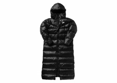 Pre-owned Nike Sportswear Women's Thermafit City Series Puffer Jacket In Black/white