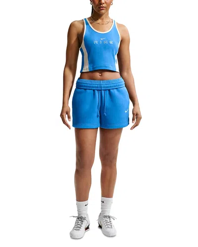 Nike Sportswear Women's Tight Graphic Tank Top In Blue