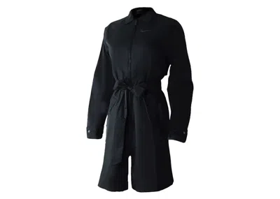 Pre-owned Nike Sportswear Women's Woven Windrunner Jacket In Black