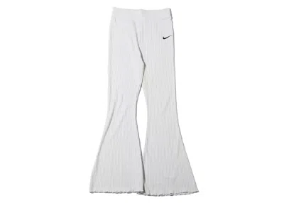 Pre-owned Nike Sportswear Womens High Waist Ribbed Jersey Pants (asia Sizing) In Photo Dust