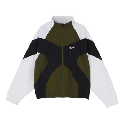 Nike Sportswear Woven Jacket Sports Athleisure Running Jogging Army Green