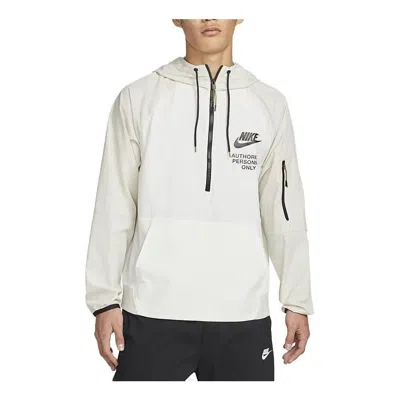 Nike Sportswear Woven Unlined Anorak Jacket 'beige' In Neutral