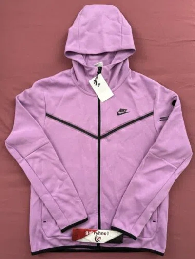 Pre-owned Nike Sportwear Tech Fleece Full-zip Hoodie Cu4489-532 Mens Size Medium In Purple