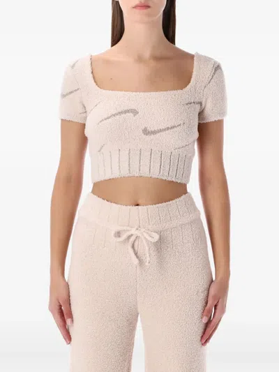 Nike Square-neck Logo Top In Multi