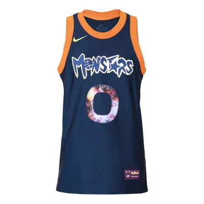 Nike Ss20 Lebron X Monstars Crossover Dna Jersey Large Basketball Vest Blue