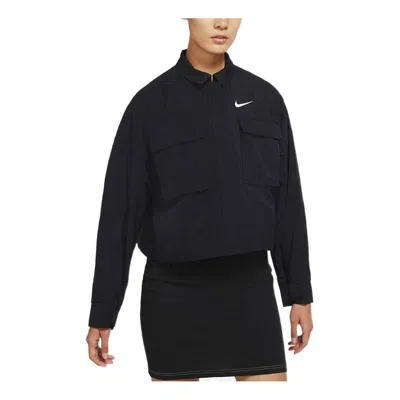 Nike Ss22 Big Pocket Short Jacket Autumn Black