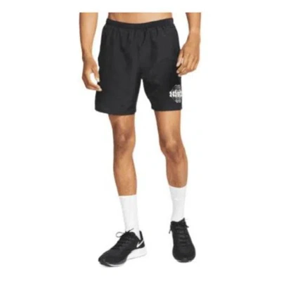 Nike Ss22 Dri-fit Solid Color Quick Dry Breathable Back Pocket Running Shorts Black