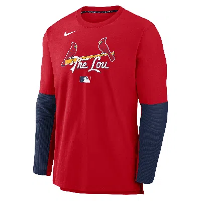 Nike St. Louis Cardinals Authentic Collection City Connect Player  Men's Dri-fit Mlb Pullover Jacket