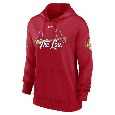Nike Women's Red St. Louis Cardinals 2024 City Connect Authentic Collection Practice Performance Pullover