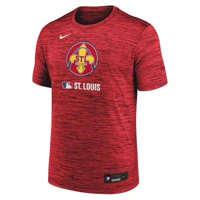 NIKE ST. LOUIS CARDINALS AUTHENTIC COLLECTION CITY CONNECT VELOCITY  MEN'S DRI-FIT MLB T-SHIRT,1015813105