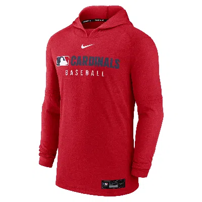 Nike St. Louis Cardinals Authentic Collection  Men's Dri-fit Mlb Pullover Hoodie In Red