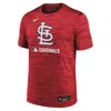 Nike St. Louis Cardinals Authentic Collection Velocity  Men's Dri-fit Mlb T-shirt In Red