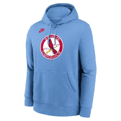 Nike St. Louis Cardinals Cooperstown Logo Club  Men's Mlb Pullover Hoodie In Blue