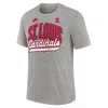 Nike Heather Gray St. Louis Cardinals Cooperstown Collection Retro Tri-blend T-shirt