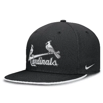 Nike St. Louis Cardinals Primetime True  Men's Dri-fit Mlb Fitted Hat In Black