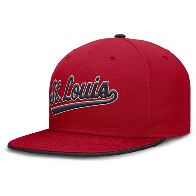 Nike St. Louis Cardinals True  Men's Dri-fit Mlb Fitted Hat In Red