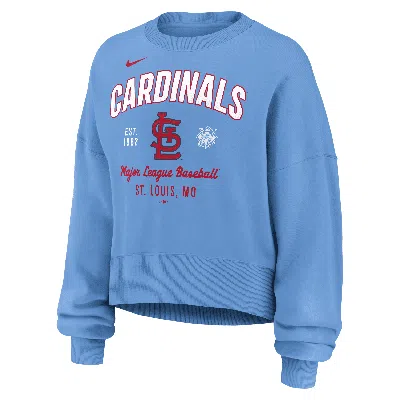 Nike St. Louis Cardinals  Women's Mlb Pullover Crew In Blue
