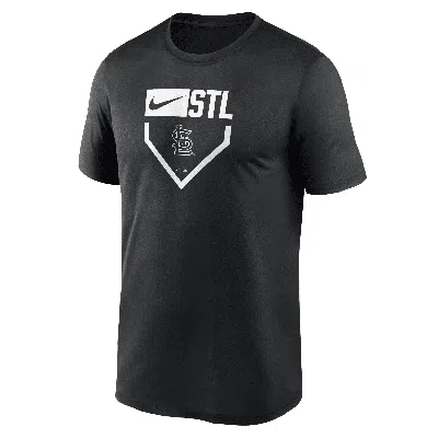 Nike Black St. Louis Cardinals Home Plate Icon Legend Performance T-shirt