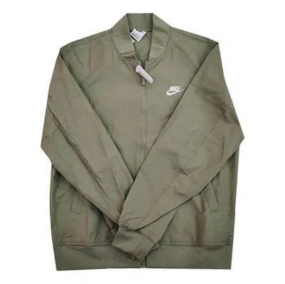 Nike Stand Collar Thin Varsity Jacket 'green'