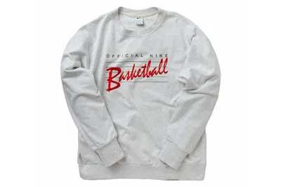 Pre-owned Nike Standard Issue Basketball Dri-fit Sweatshirt Grey/birch Heather
