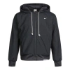 Nike Standard Issue Basketball Hoodie Jacket Smoke Grey In Black