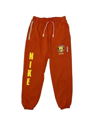 Nike Standard Issue Basketball Track Pants In Orange
