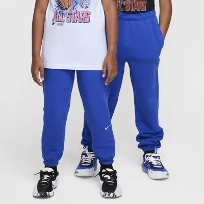 Nike Standard Issue Big Kids' Dri-fit Fleece Pants In Blue
