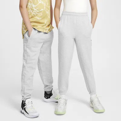 Nike Standard Issue Big Kids' Dri-fit Fleece Pants In Grey