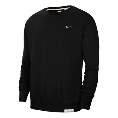Nike Standard Issue Dri-fit Crew Neck Sweatshirt Black