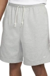 Nike Men's Standard Issue Dri-fit 8" Basketball Shorts In Dark Grey Heather/pale Ivory