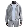 Nike Men's Solo Swoosh Fleece Full-zip Hoodie In Gray
