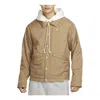 Nike Standard Issue Therma-fit Jacket 'beige' In Brown