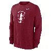 Nike Men's Cardinal Stanford Cardinal Primetime Evergreen Fleece Pullover Sweatshirt In Red
