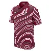 Nike Stanford Cardinal Primetime Victory Striped  Men's Dri-fit College Polo In Red