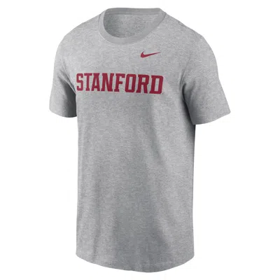 Nike Stanford Cardinal Primetime Wordmark  Men's College T-shirt In Grey