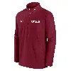 Nike Stanford Cardinal Sideline Coach  Men's College 1/2-zip Hooded Jacket In Red