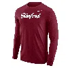 Nike Stanford  Men's College Long-sleeve T-shirt In Red