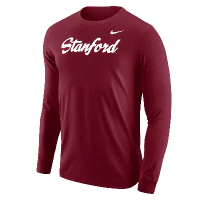 Nike Stanford  Men's College Long-sleeve T-shirt In Red
