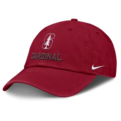 Nike Cardinal Stanford Cardinal 2025 On-field Club Adjustable Hat In Red