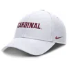 Nike Men's White Stanford Cardinal 2025 On-field Rise Performance Adjustable Hat In Gray