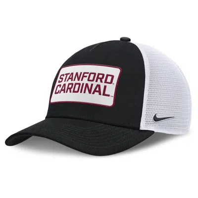 Nike Stanford On-field Rise  Men's College Trucker Adjustable Hat In Black